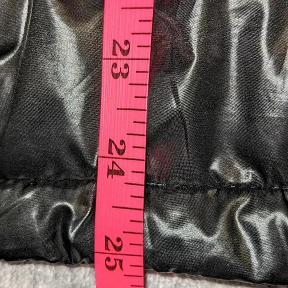 Kenneth Cole Puffer Jacket Black Warm Size Small - Picture 8 of 9